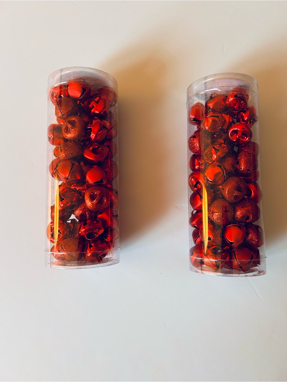 Creatology Red Jingle Bells - Pack of 2 Sparkle and Shiny Bells 110 bells